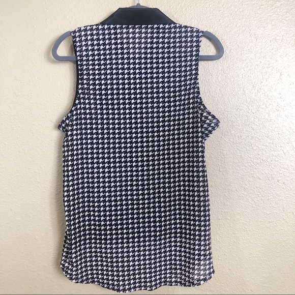 Anthropologie  Mauve Checkered Button Up Tank - Picture 3 of 3